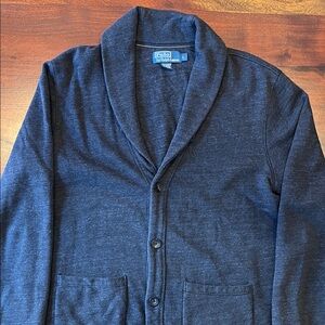Polo by Ralph Lauren Navy Shawl-Neck Knit Cardigan